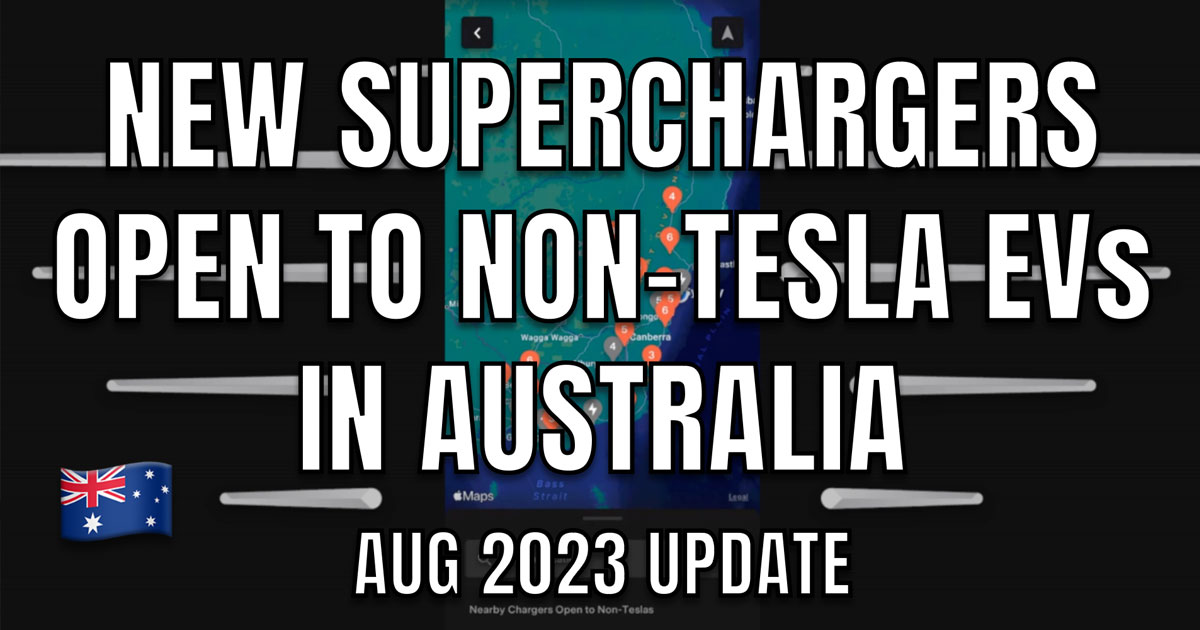 30 Supercharger Locations Open to NonTesla EVs in Australia